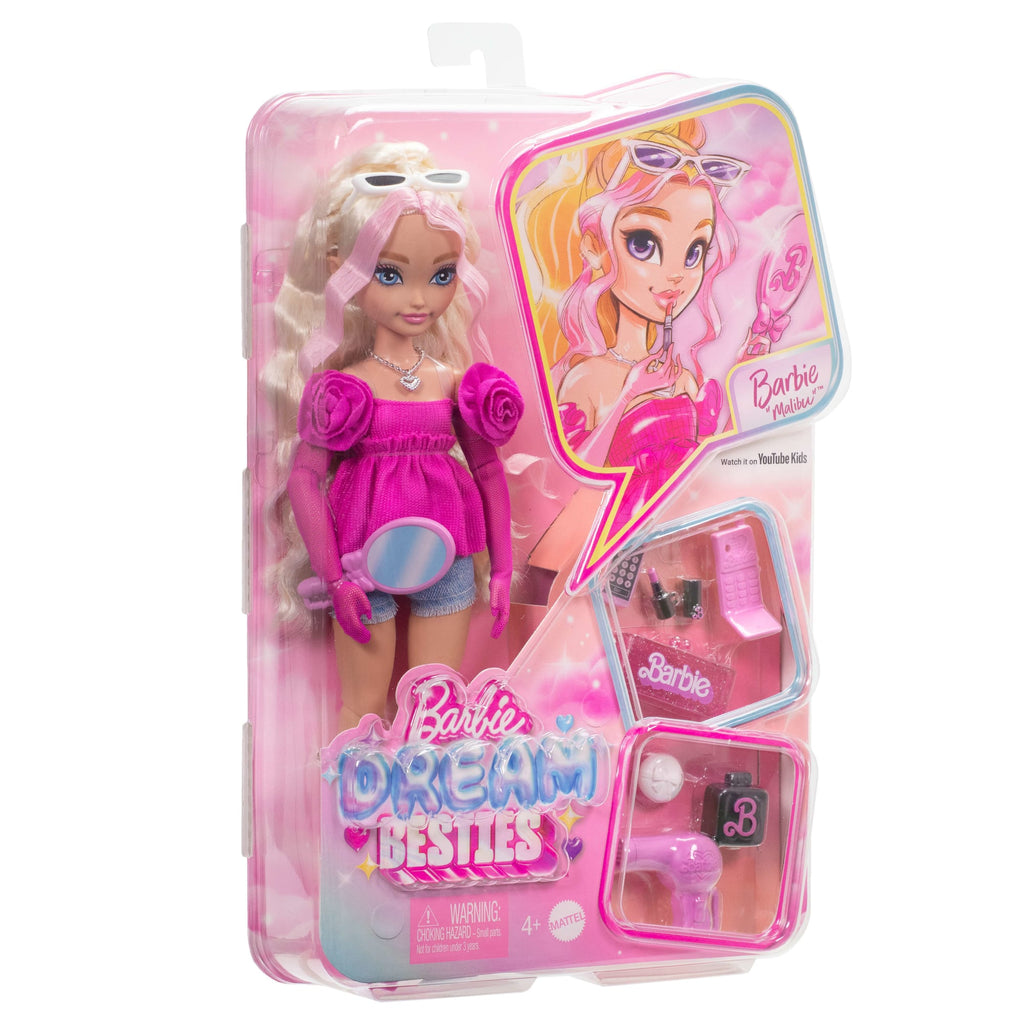 Barbie-Équipe De Rêve « Malibu »-Poupée Et 8 Accessoires