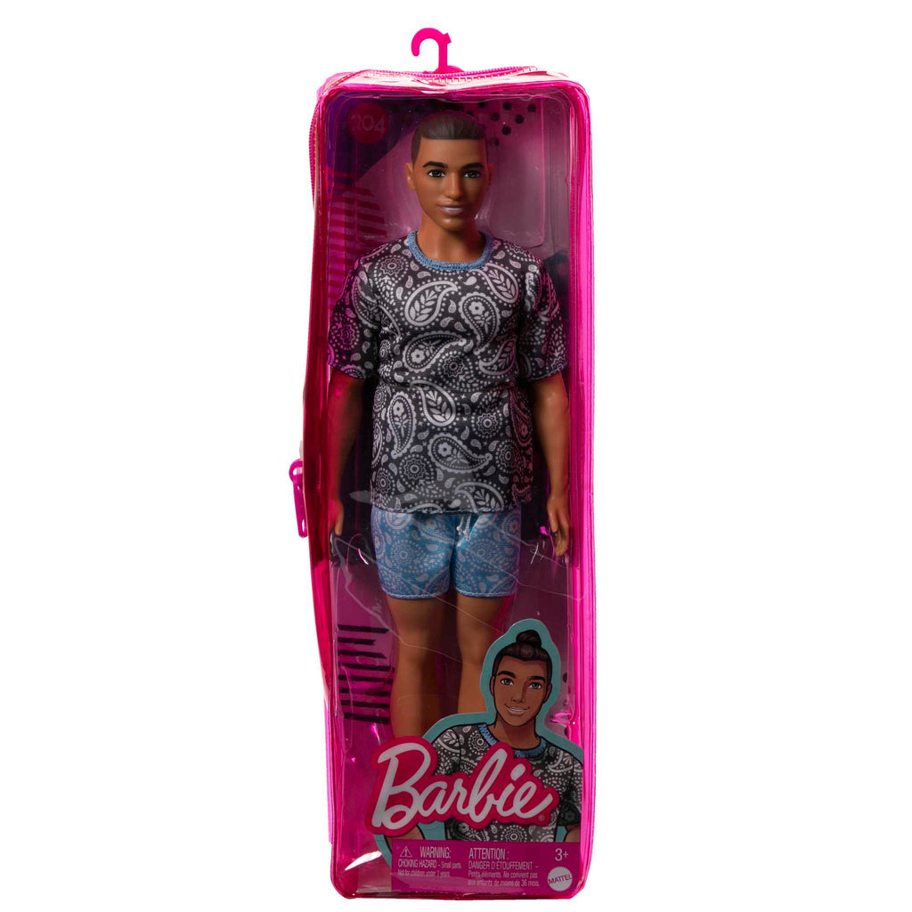 Ken-Puppe, Barbie Fashionistas, Braune Haare Und Paisley-Outfit