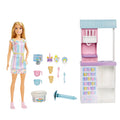 Conjunto De Juego De Heladería De Barbie Con Muñeca Rubia De 30,48Cm, Heladería, Función De Hacer Helados Y Piezas De Juego Realistas