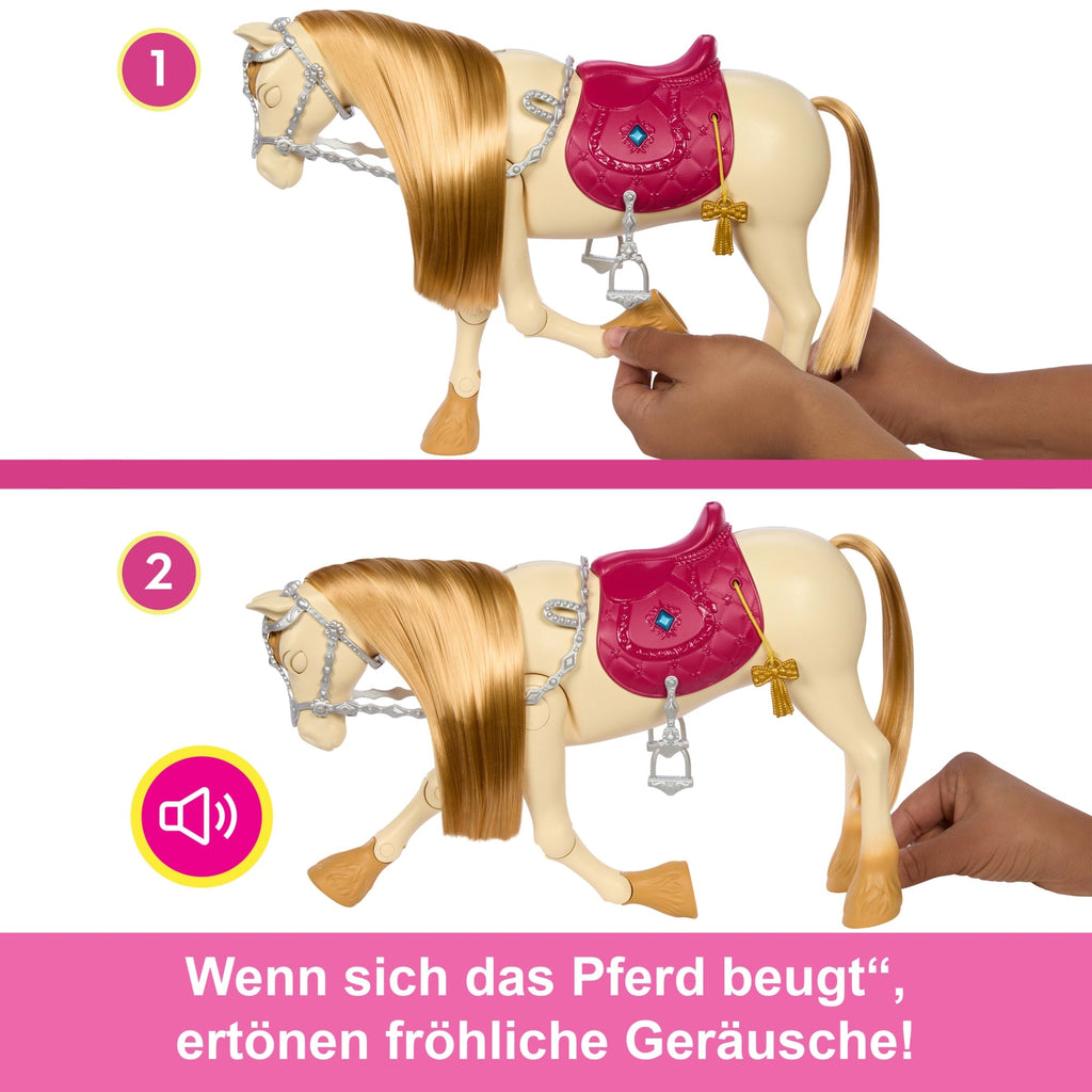 Barbie Mysteries: Das Geheimnisvolle Pferdeabenteuer“ Interaktives Spielzeugpferd Mit Geräuschen, Musik Und Zubehör