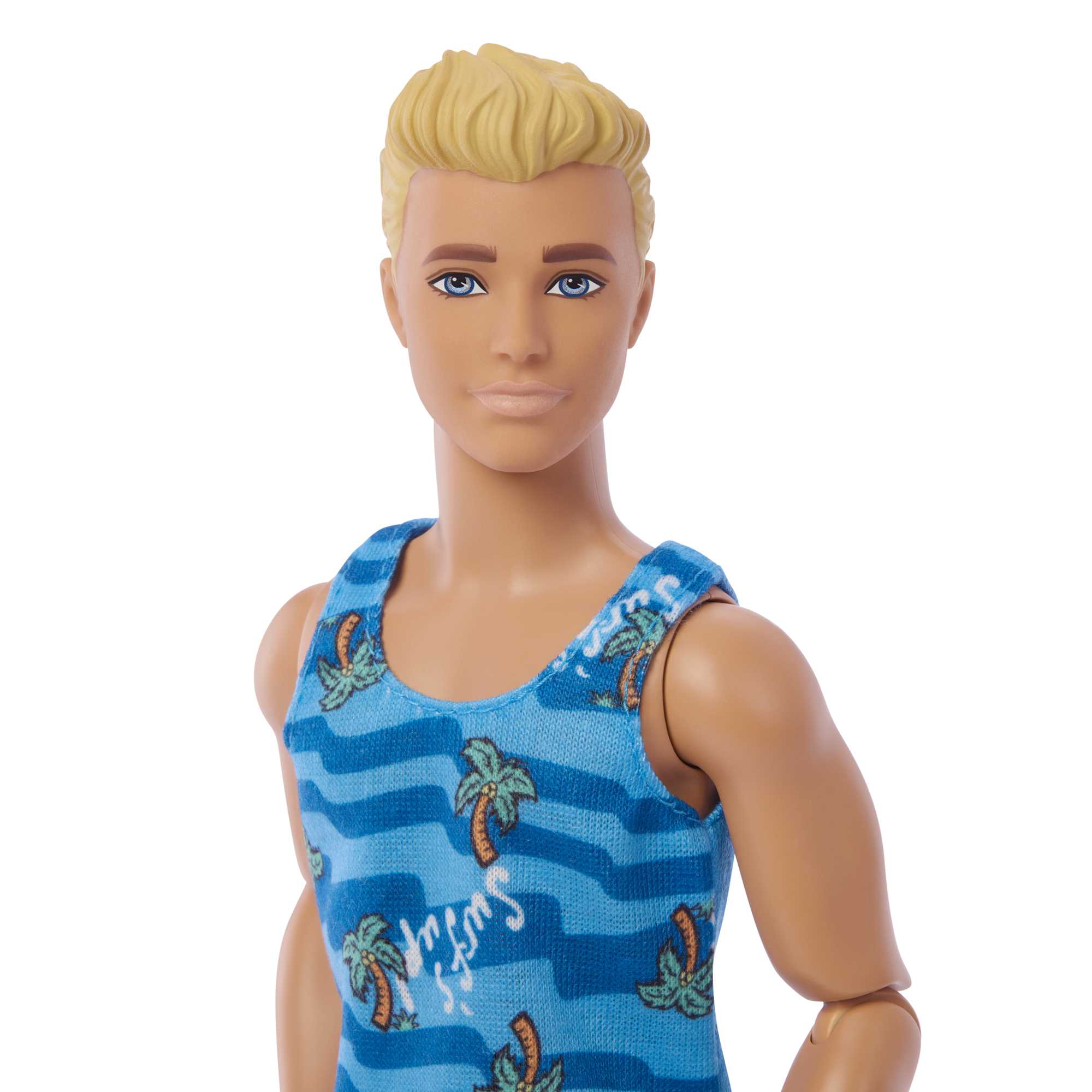 Barbie Coffret Surf Ken - Poupée Blonde Articulée, Planche De Surf, Chiot Et Accessoires