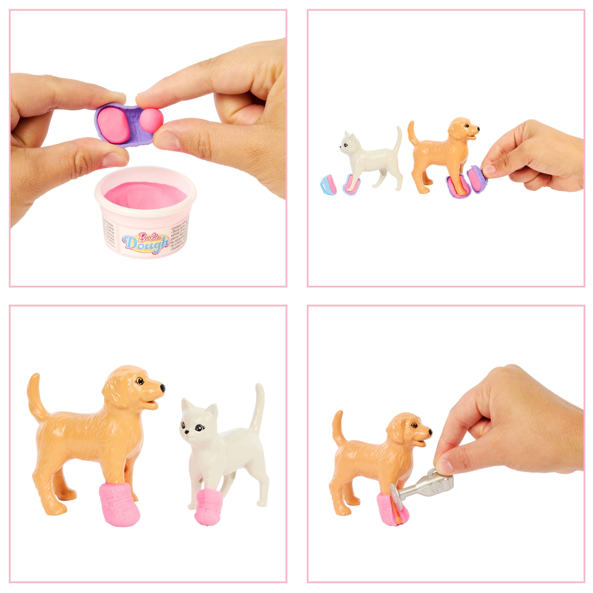 Conjunto Clínica Veterinaria De Barbie Con Muñeca De Pelo Rosa, Muebles De Consulta Veterinaria Y Más De 10 Accesorios