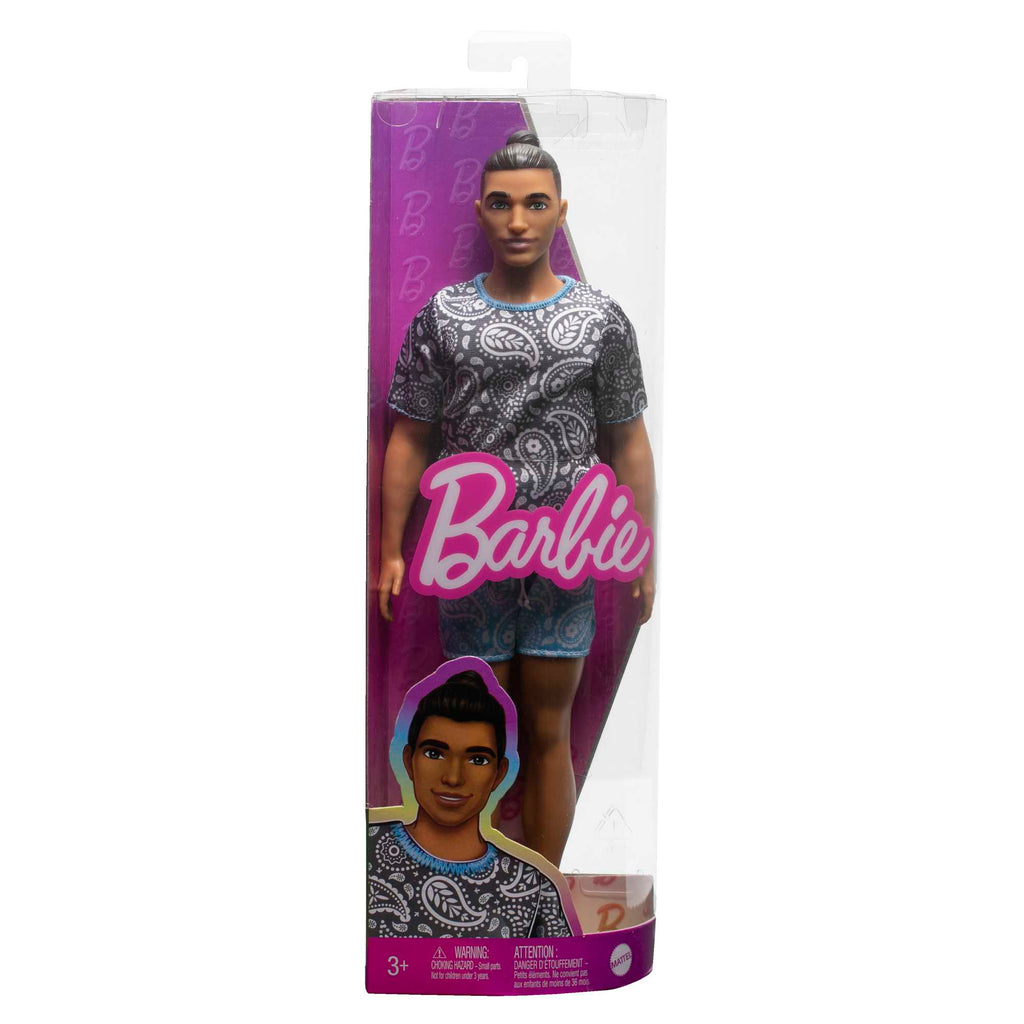 Ken-Puppe, Barbie Fashionistas, Braune Haare Und Paisley-Outfit