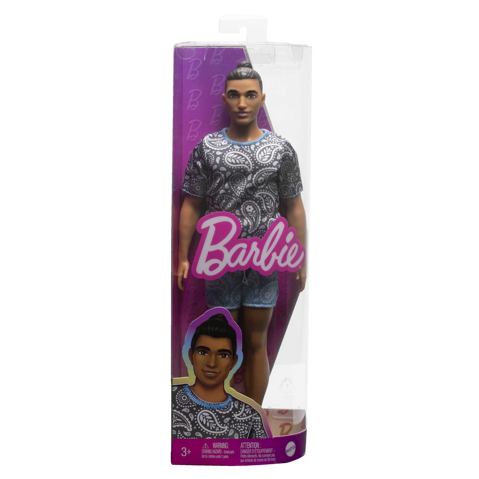 Ken-Puppe, Barbie Fashionistas, Braune Haare Und Paisley-Outfit
