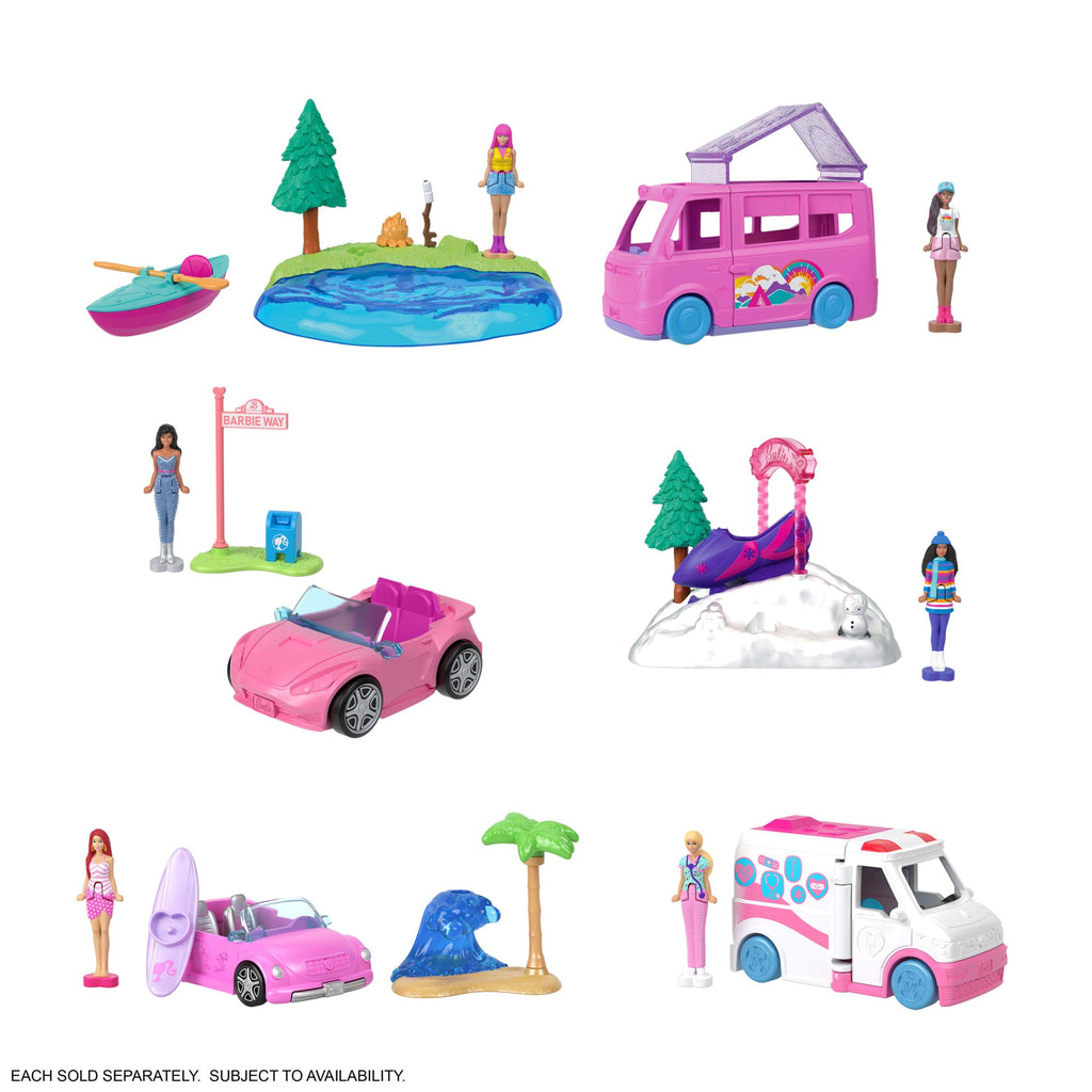 Barbie Mini BarbieLand Kajak Zestaw i mini lalka Zabawka 4+