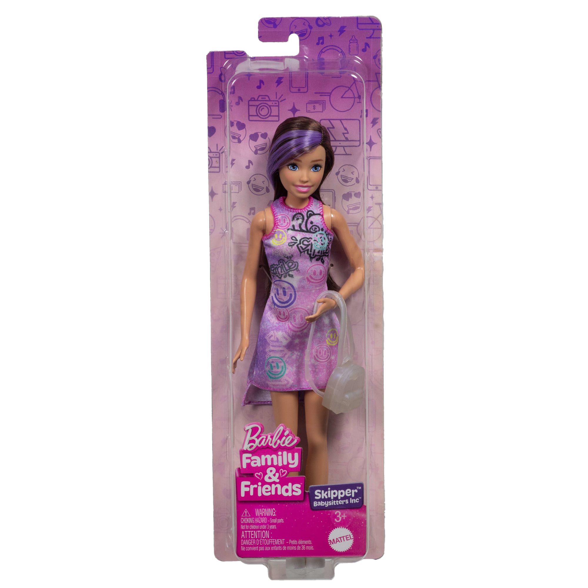Barbie Aile Ve DOStlar Skipper Bebek Ve Sırt Çantası Aksesuarı, Bebek Bakıcısı Skipper Seti