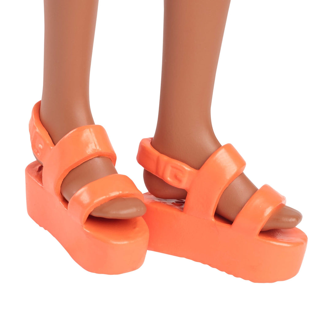 Barbie Fashionistas-Puppe Nr. 233 Mit Blumen-Midi-Karokleid Und Schwarzem Haar