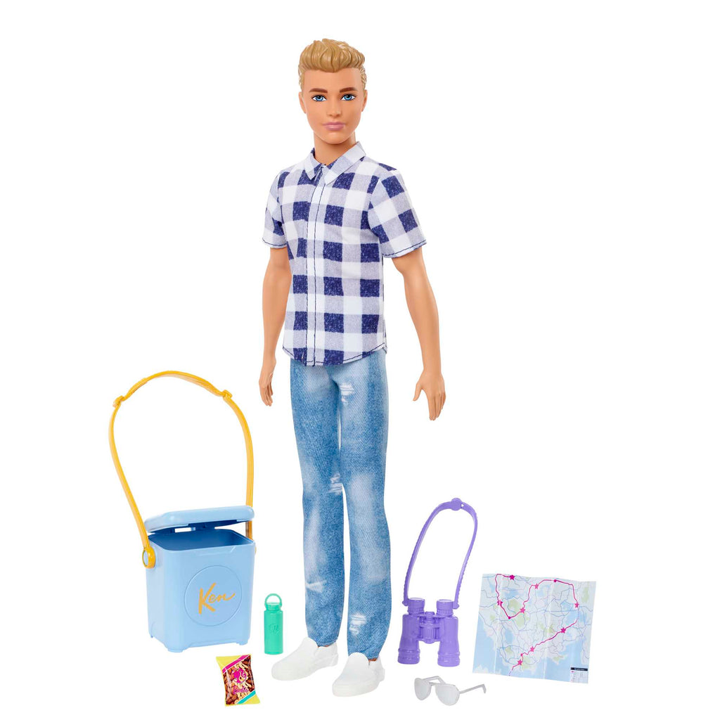 Barbie „Abenteuer Zu Zweit“ Ken Camping-Puppe Und Zubehör. Spielzeug Für Kinder Ab 3 Jahren