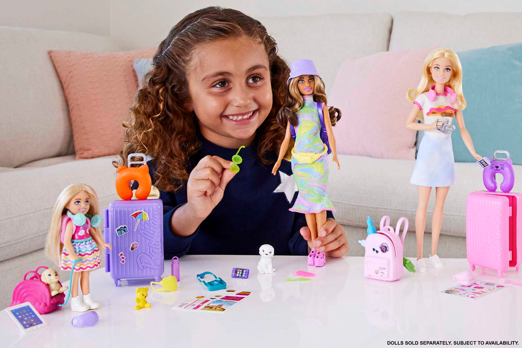 Barbie-Chelsea En Voyage-Coffret Avec Chiot Et Accessoires