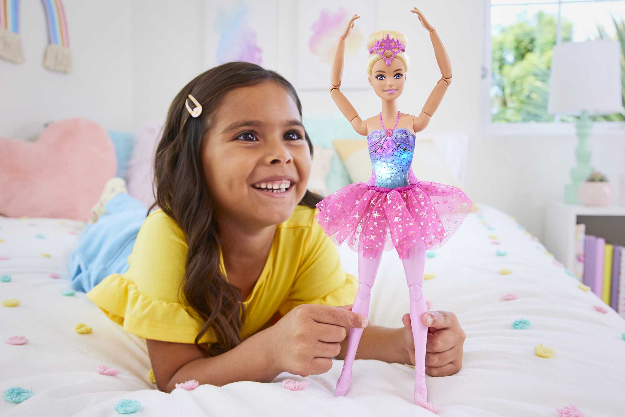 Κούκλα Barbie| Ξανθιά Μπαλαρίνα Κούκλα | Λειτουργία Με Φωτάκια