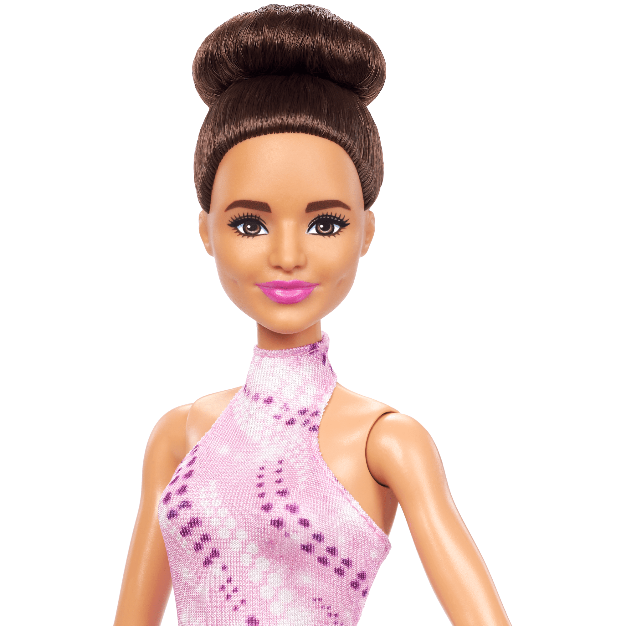 Barbie Beroepenfiguur Kunstschaatsster En Accessoires, Brunette In Verwijderbaar Schaatspak Met Beker
