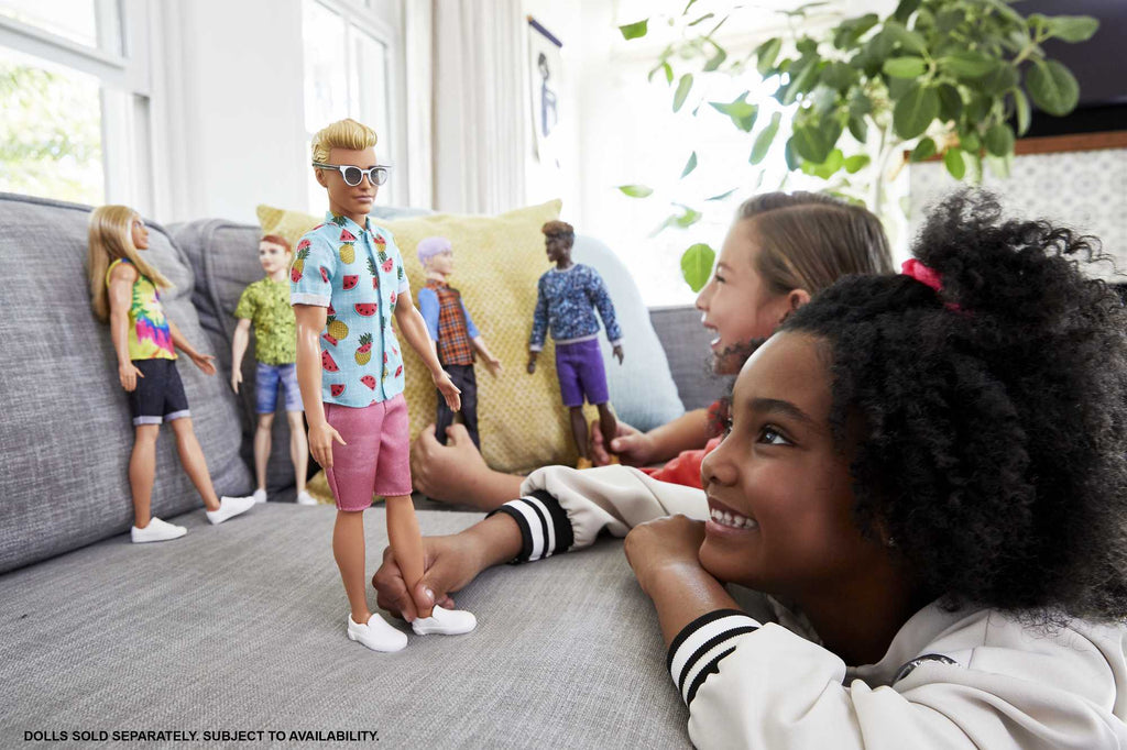 Barbie Ken Fashionistas Puppe Im Shirt Mit Früchteprint, Anziehpuppe