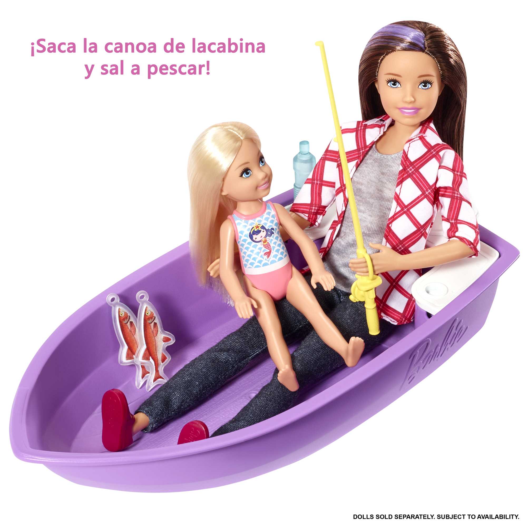 Barbie Caravana Para Acampar 3 En 1 Con Piscina, Camioneta, Barca Y 5  Accesorios (Mattel Ghl93)