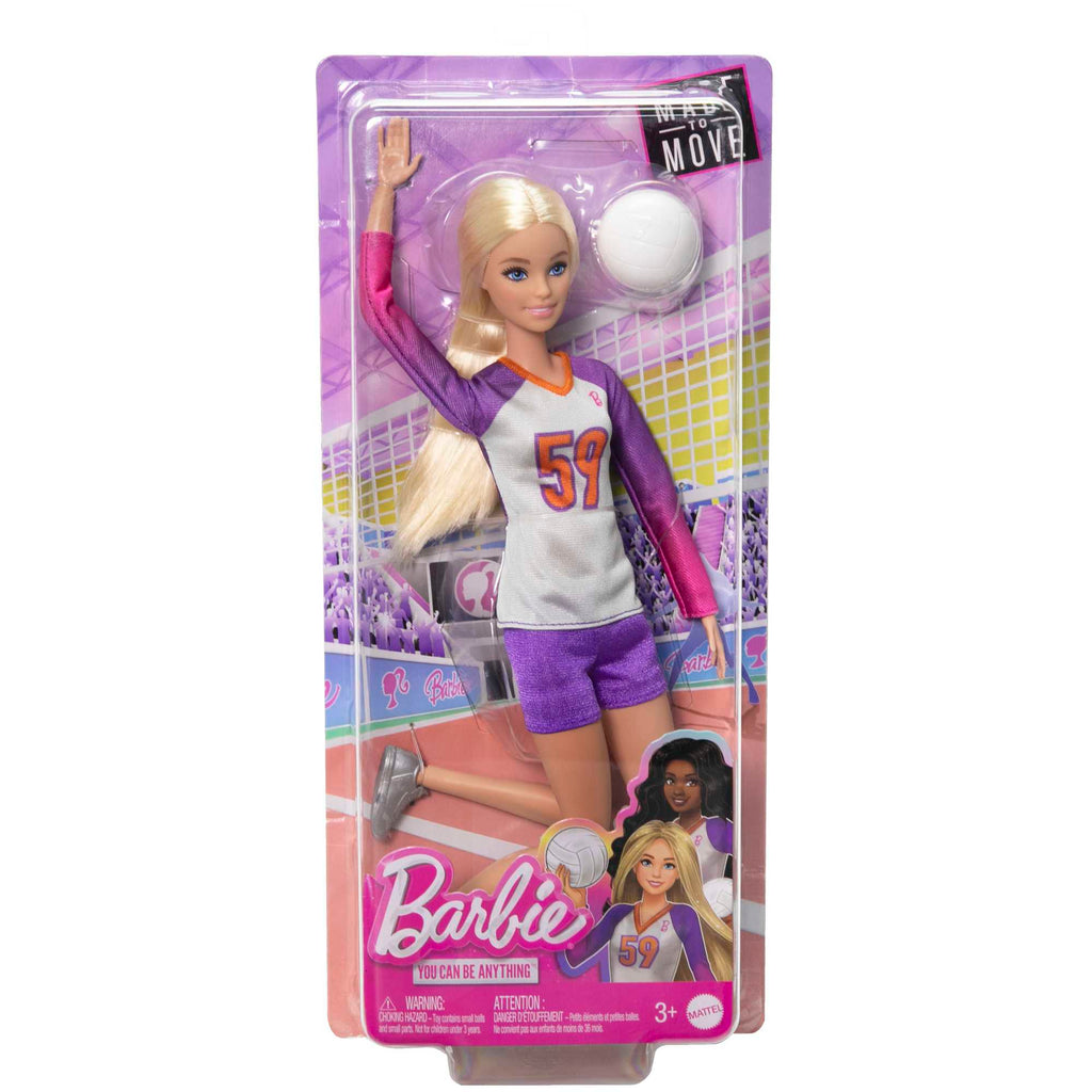 Barbie-Métiers-Poupée Barbie Articulée Joueuse De Volleyball