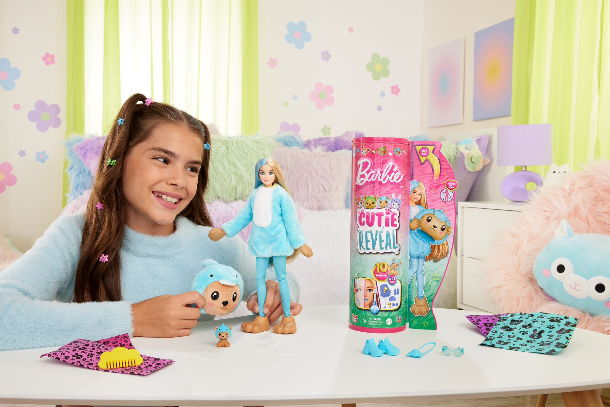 Barbie-Cutie Reveal-Poupée Sur Le Thème Des Costumes, Ourson Dauphin