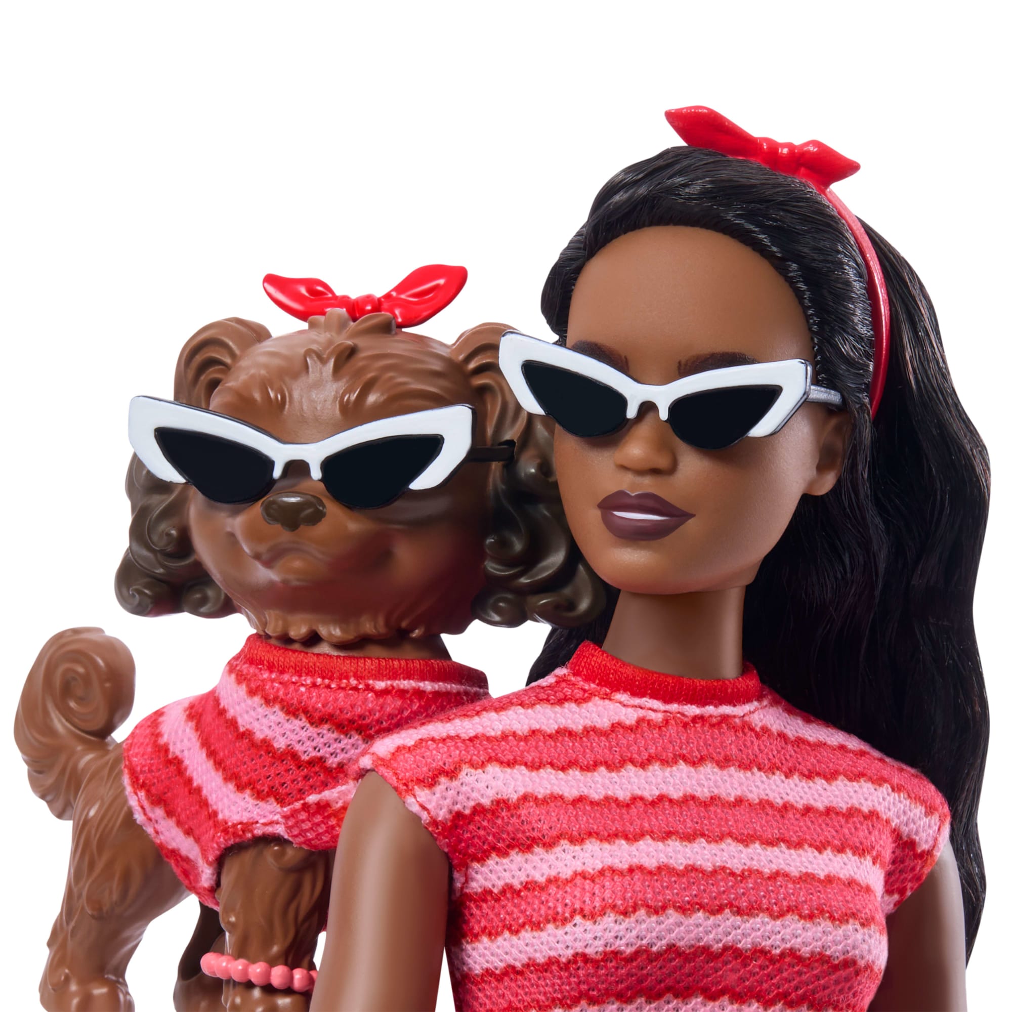 Barbie Jednakowa stylizacja Lalka i piesek – Paski Zestaw lalka, figurka i akcesoria Zabawka 3+