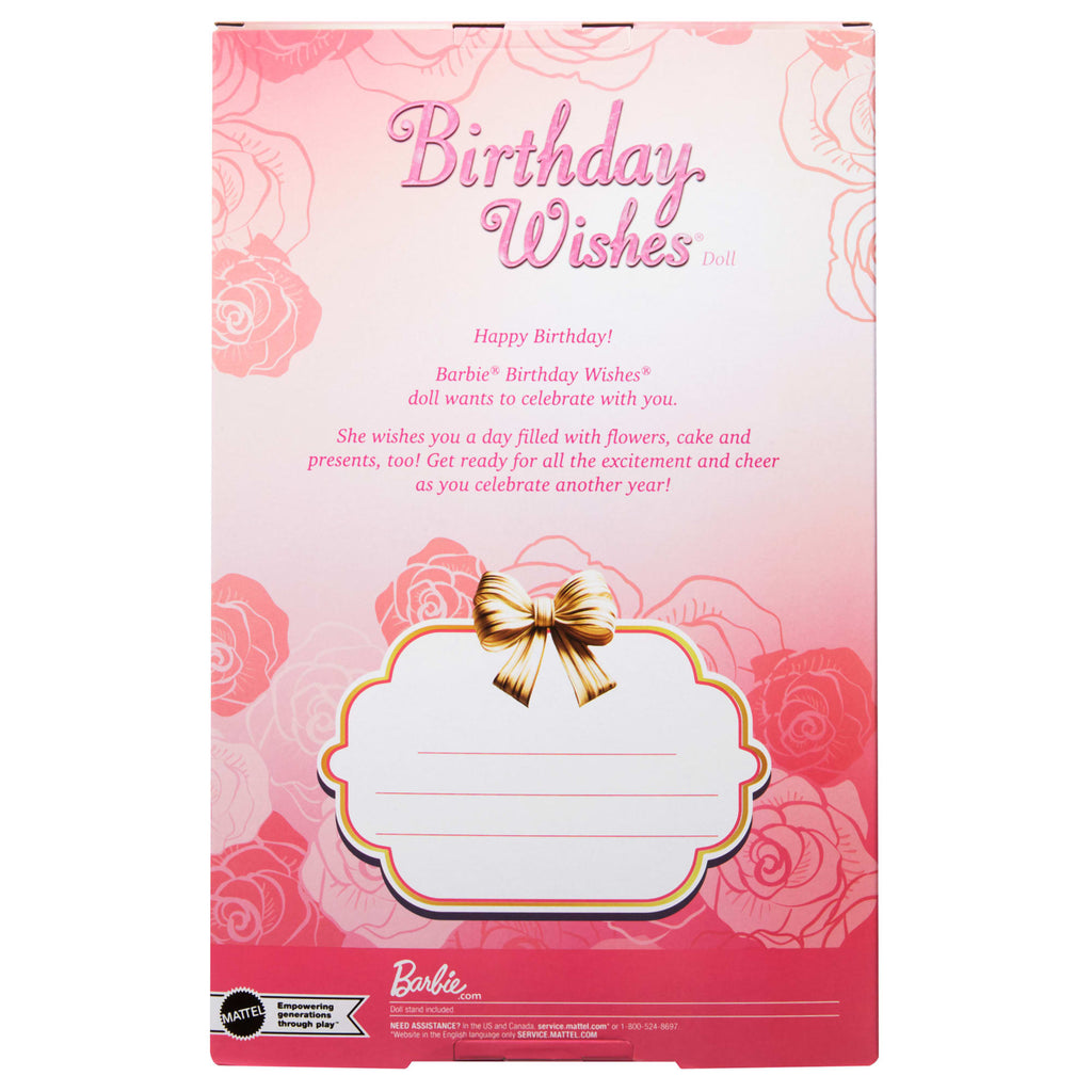Barbie Signature Birthday Wishes, Bambola Alla Moda Da Collezione in Abito Rosa Satinato
