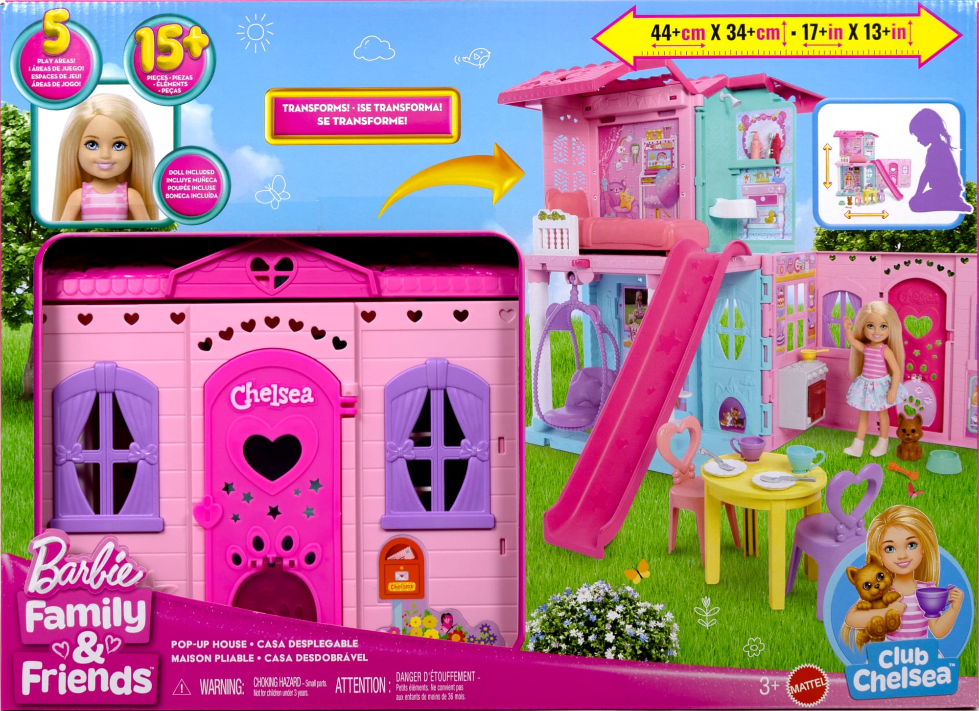 Barbie-Coffret La Maison Transformable De Chelsea-Avec Accessoires