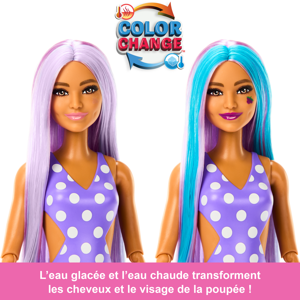 Barbie-Pop Reveal Série Fruit-Poupée Parfum Jus De Raisin Pétillant