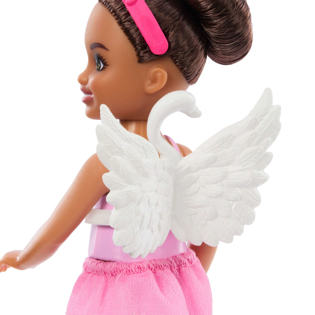 Barbie Chelsea Ballerina Doll & Accessories Set, Career-Themed Brunette Small Doll
