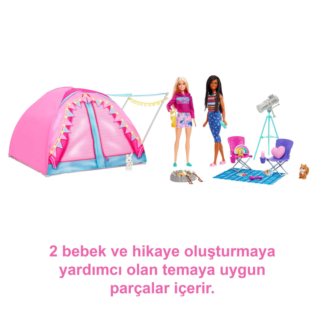Barbie® Malibu ve Brooklyn Kampta Oyun Seti