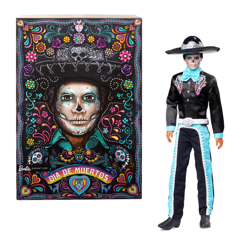 Barbie-Día De Muertos 2024-Poupée Ken Avec Costume Noir Et Chapeau