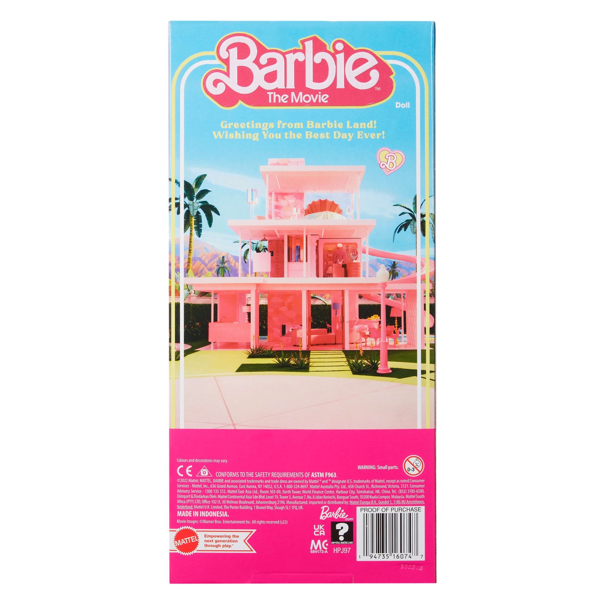 Barbie Le Film-Poupée Ken Avec Ensemble De Plage Rayé À Collectionner
