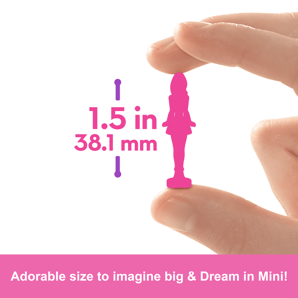 Barbie Mini Barbieland 5-Pack Fashionistas Dolls, 1.5-Inch Dolls in Lipstick Tubes