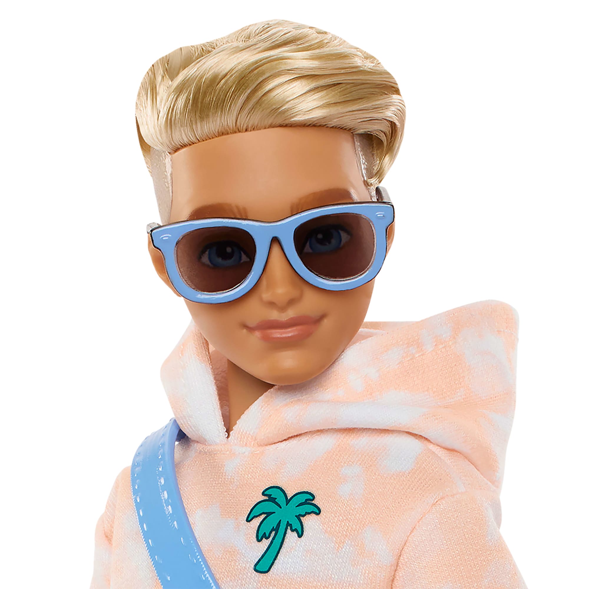 Barbie Dream Besties Ken-Modepuppe Mit 9 Zubehörteilen Zum Thema Sommer Und Skateboard