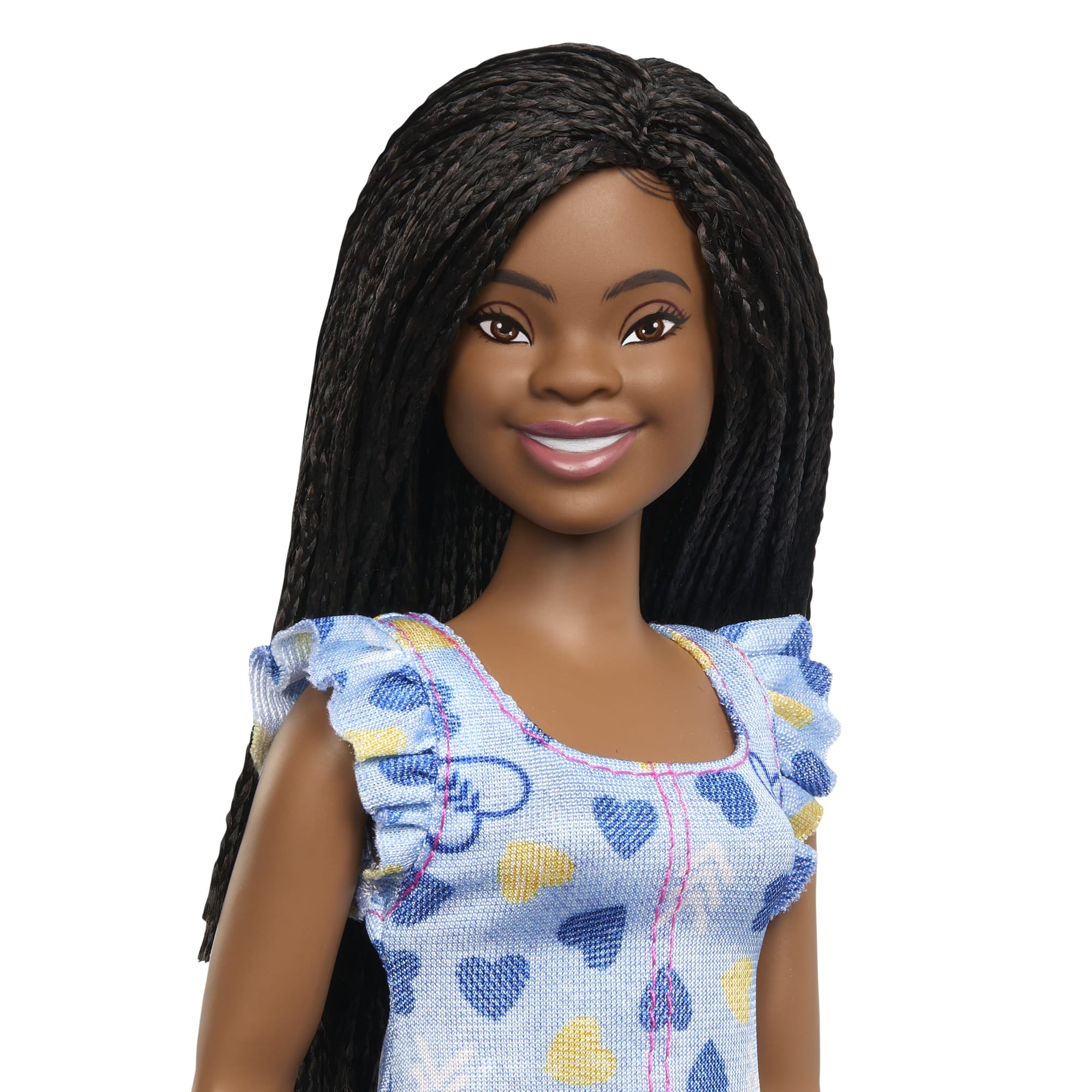 Barbie Fashionistas Puppe Nr. 229, Barbie-Puppe Mit Down-Syndrom in Herzchenkleid