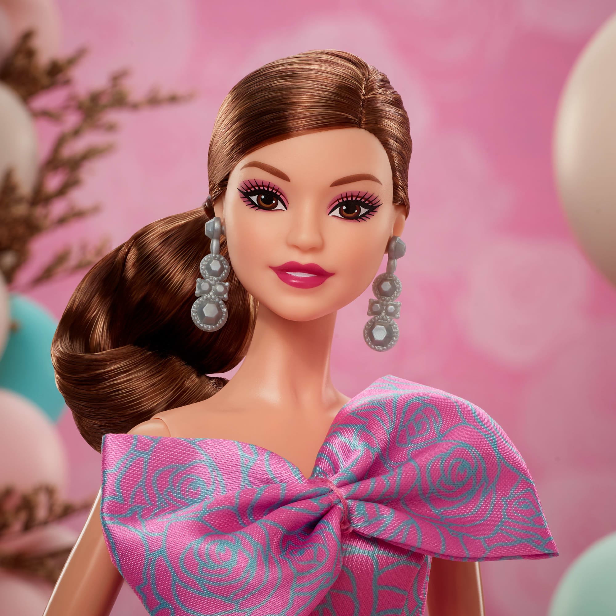 Barbie-Barbie Joyeux Anniversaire-Poupée En Robe Rose Satinée