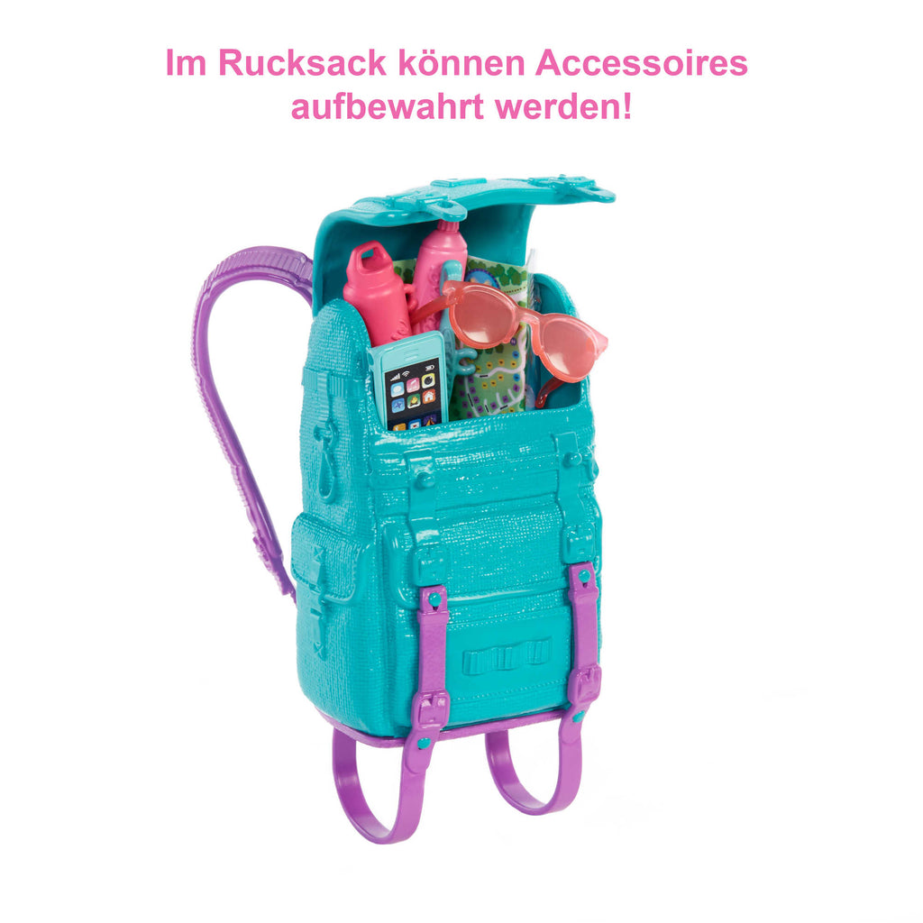 Barbie "It Takes Two Camping" Set Inkl. Malibu Puppe, Hund & Zubehör