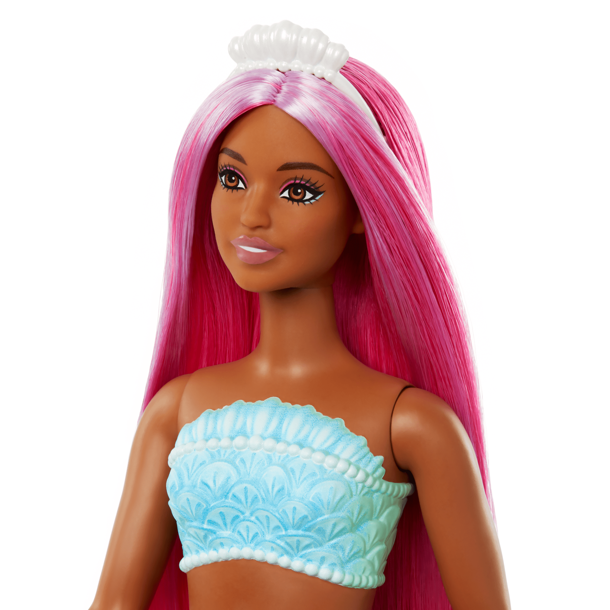 Barbie Sirena Con Capelli Magenta, Coda Rossa Tropicale E Cerchietto