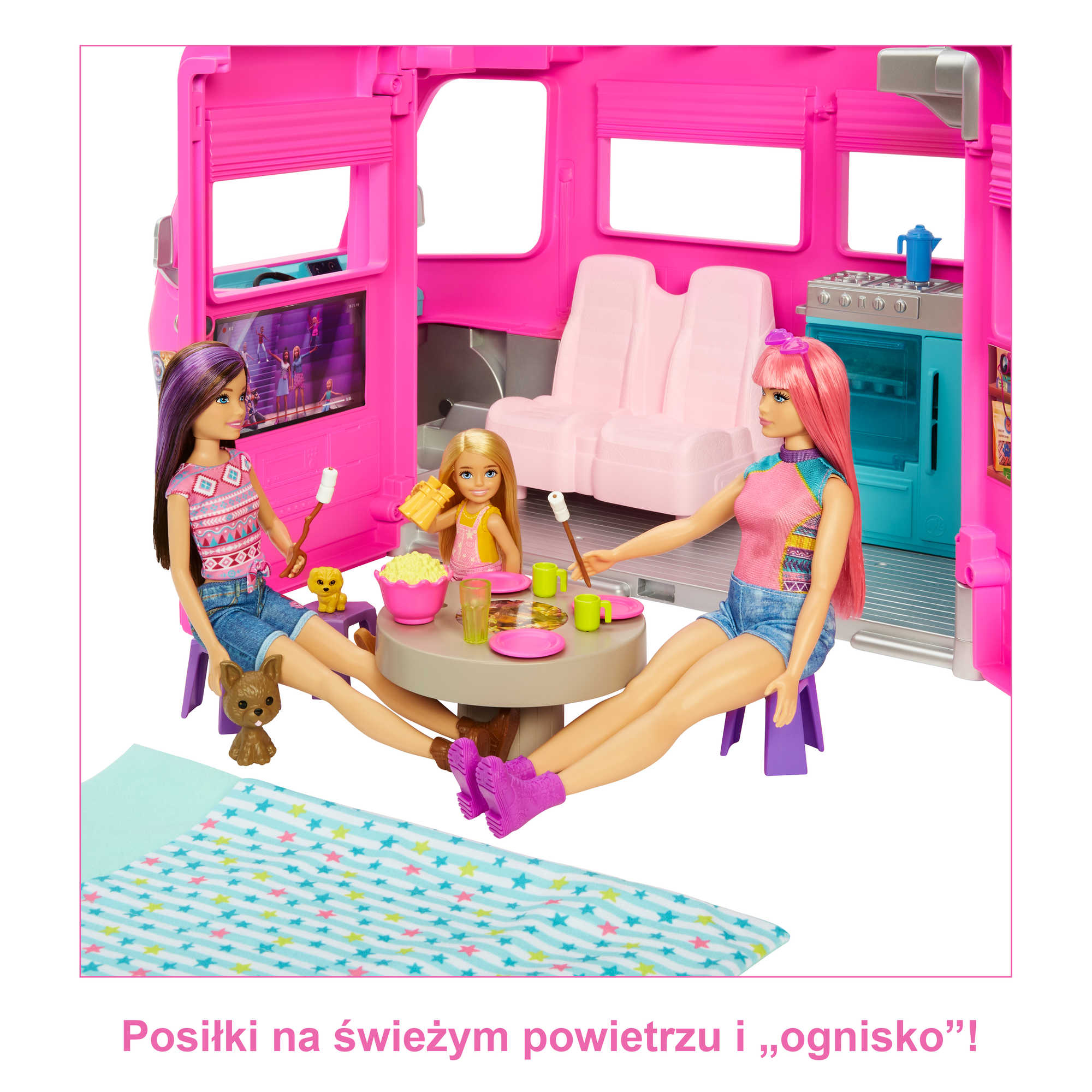 Barbie Kamper Marzeń Dreamcamper Zestaw do zabawy