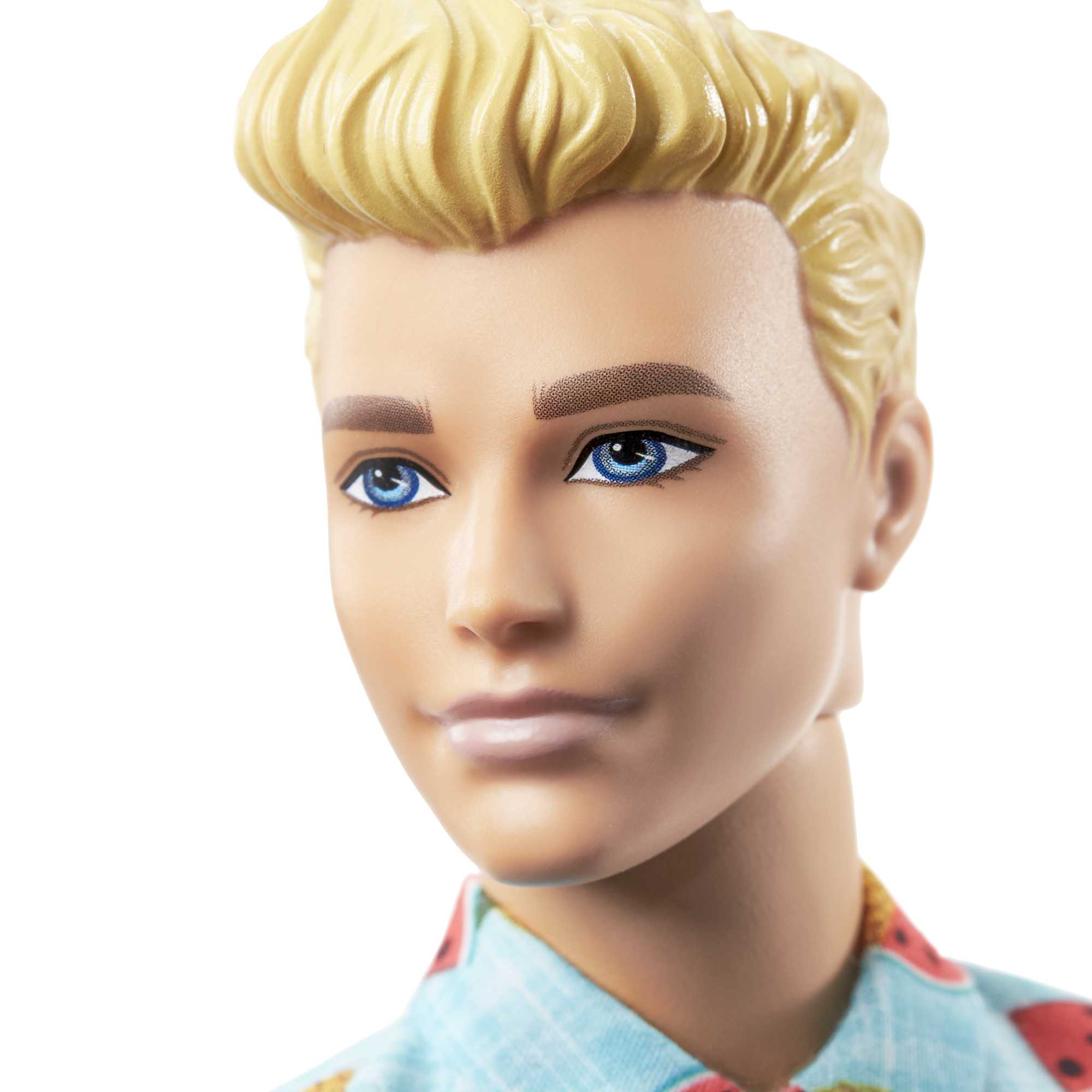Barbie Ken Fashionistas Puppe Im Shirt Mit Früchteprint, Anziehpuppe