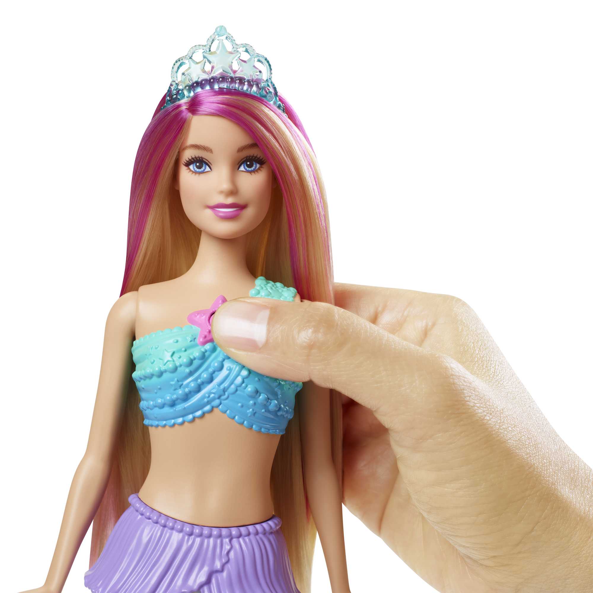 Barbie-Poupée Barbie Dreamtopia Sirène Lumières Scintillantes, 3-7 Ans