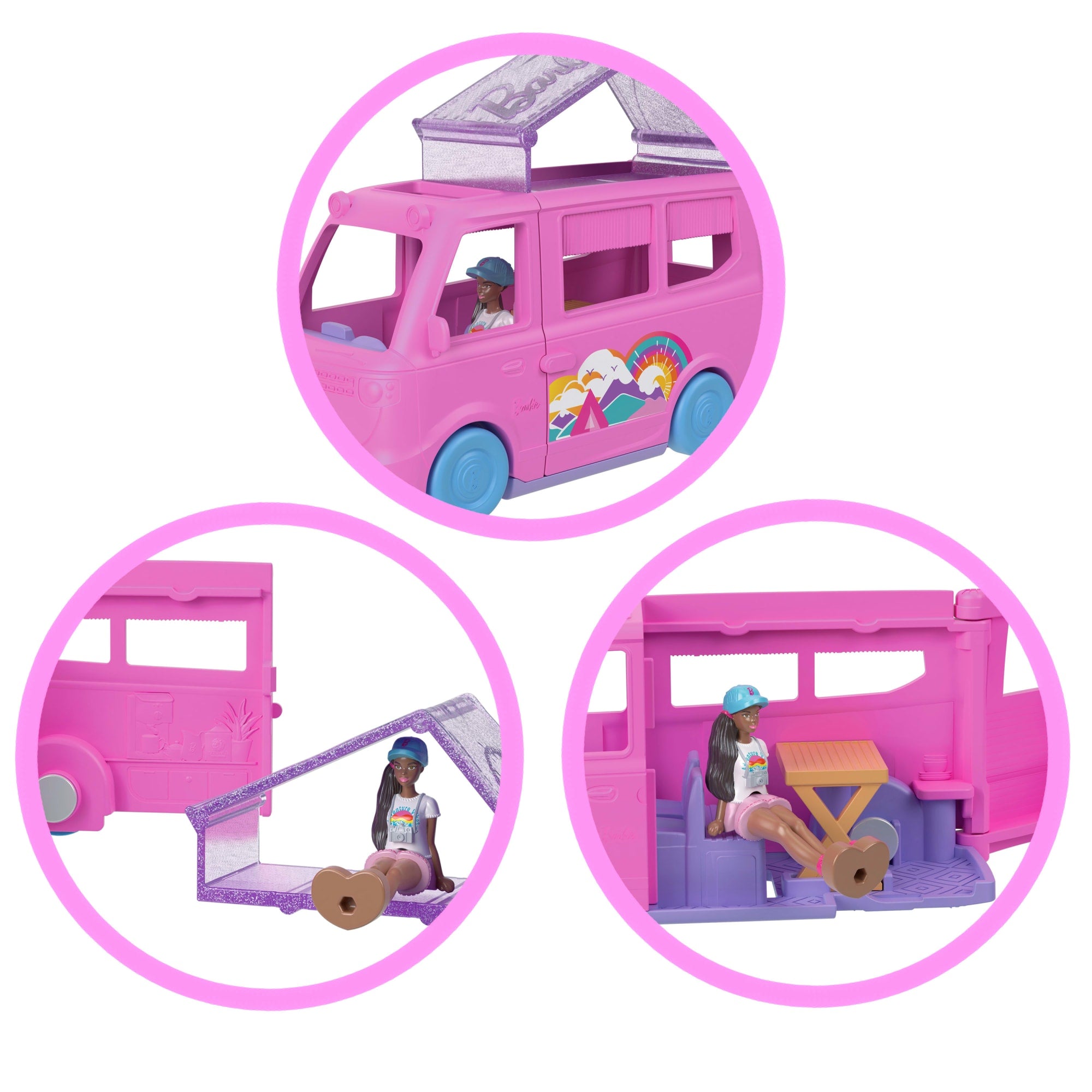 Barbie Mini BarbieLand Kamper Zestaw i mini lalka Zabawka 4+