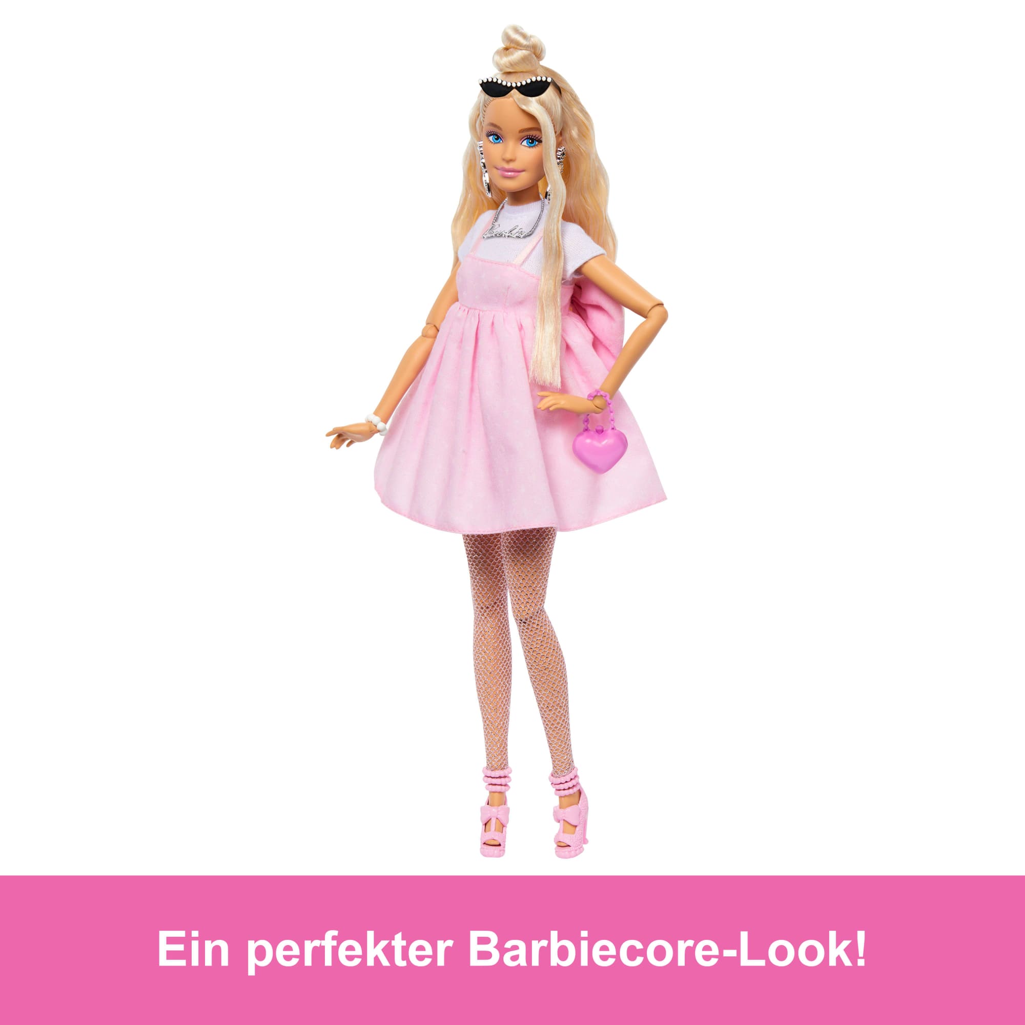Barbie Deluxe Style-Puppe Nr. 3 Mit Pastellrosa Barbiecore-Kleid Mit Überdimensionaler Schleife Und Blonden Haaren