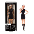 Barbie Basics Koleksiyona Uygun Bebek, Siyah Elbisesi Ve Gladyatör Çizmeleriyle Sarı Saçlı Model 02