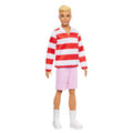 Barbie-Poupée Ken Fashionistas-Avec Haut À Rayures Rouges Et Short