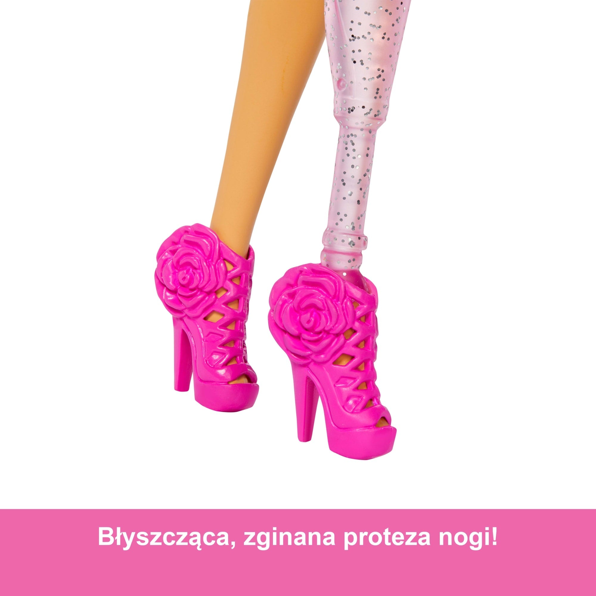 Barbie Deluxe Style Lalka #2 Różowy komplet Falbanki i róża Zabawka 4+
