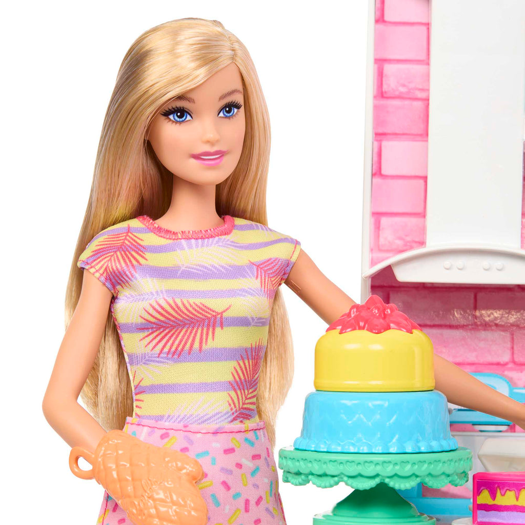 2 Bebek, Fırın Ve 15'Ten Fazla Aksesuarıyla Barbie Brooklyn Ve Malibu Pasta Yapıyor Oyun Seti