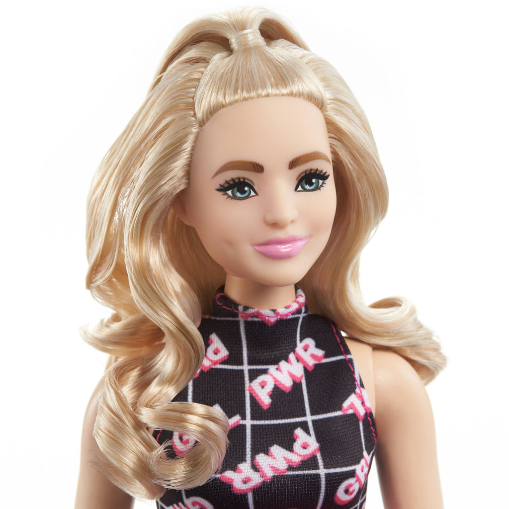Barbie-Puppe, Kurvige Blondine Im Girl-Power-Outfit, Barbie Fashionistas