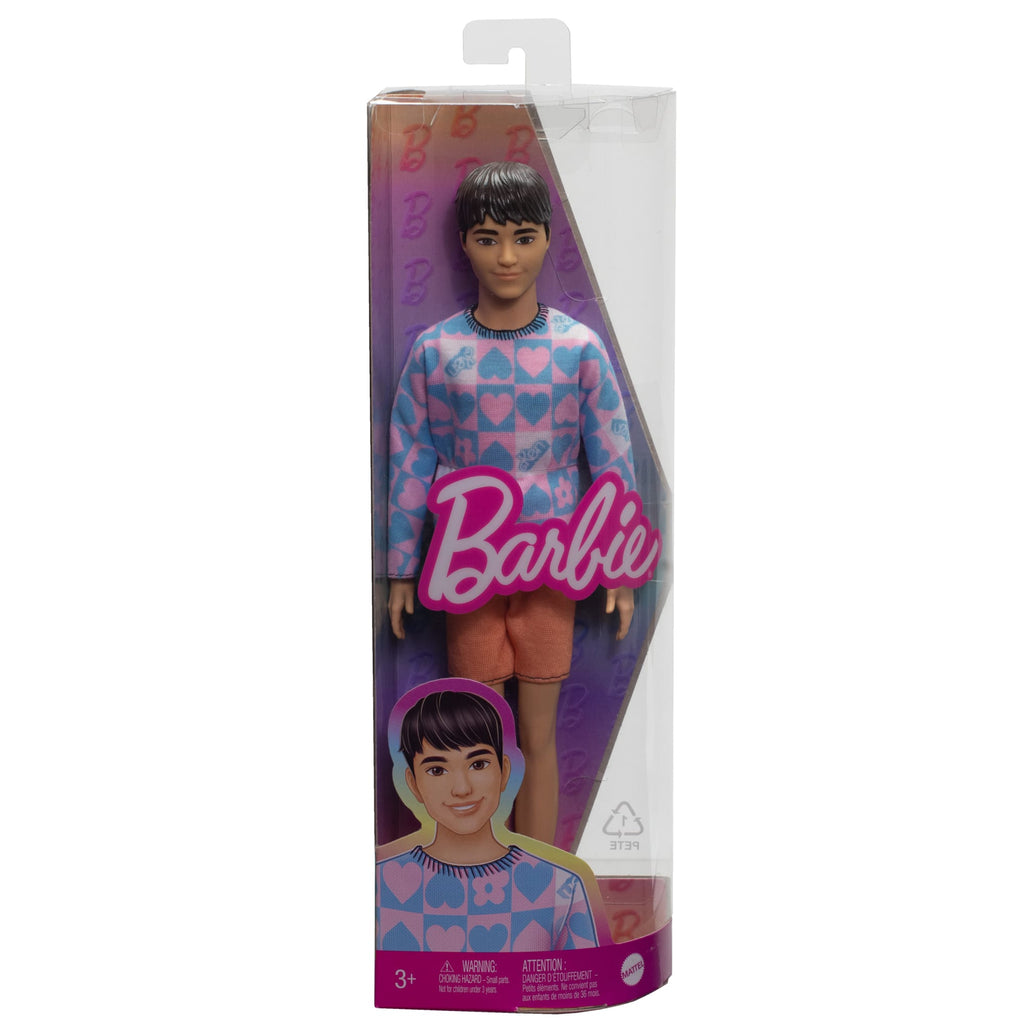 Barbie Fashionistas Ken-Puppe Nr. 219 Mit Schlankem Körper Und Abnehmbarem Outfit