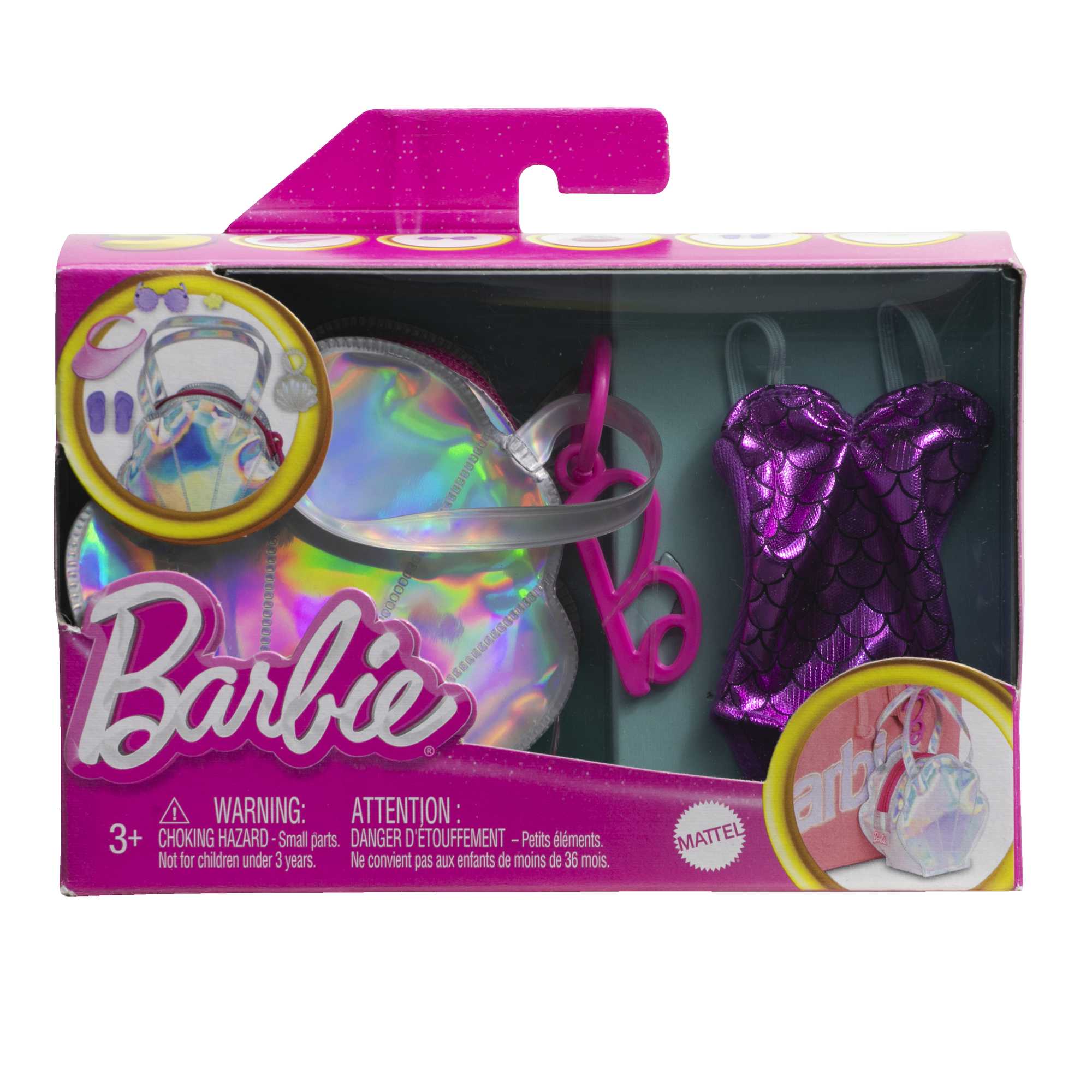 Barbie - Assortiment De Sacs De Mode - Poupée Mannequin - 3 Ans Et +