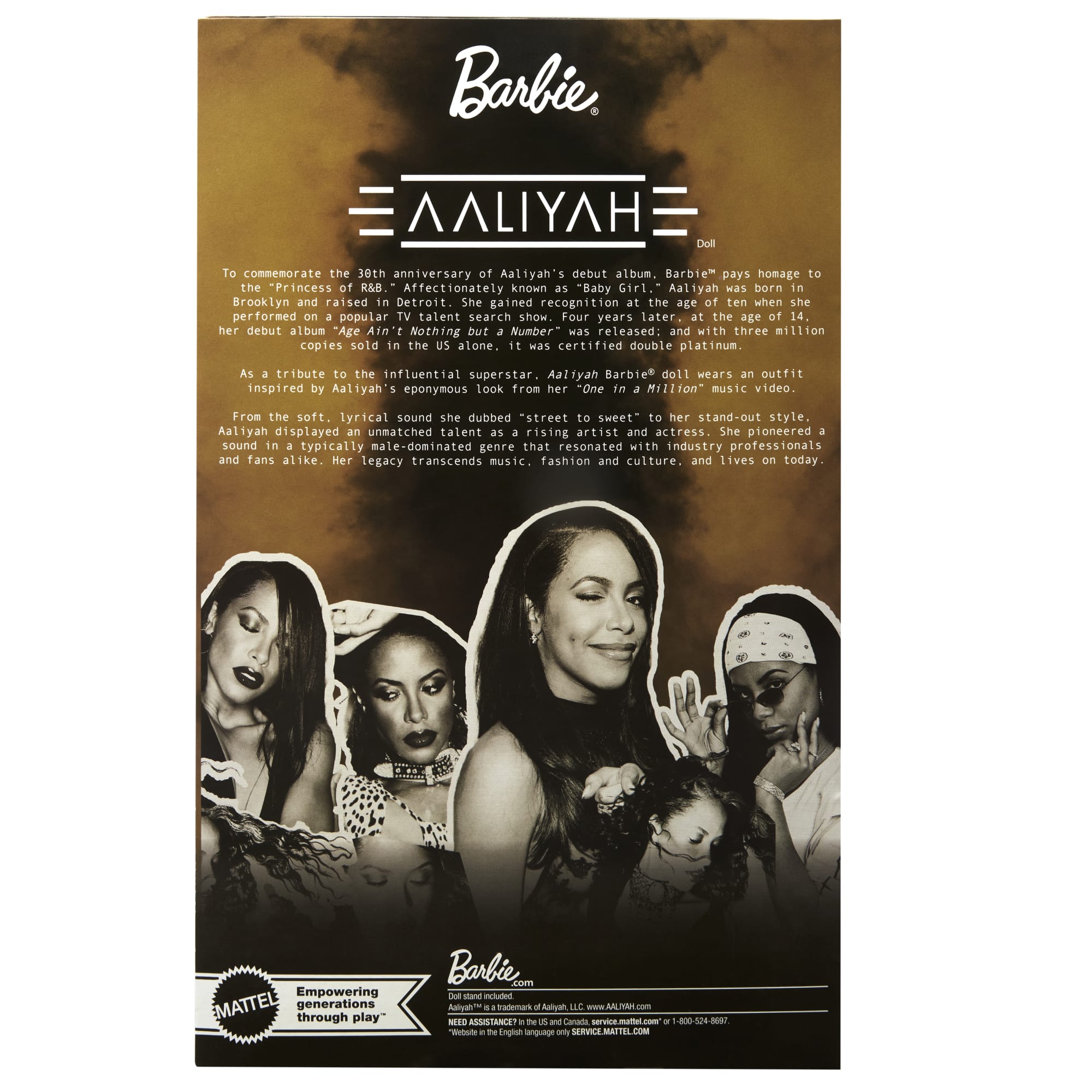 Barbie Signature Puppe, Aaliyah Sammelfigur Im Schwarzen Kunstleder-Outfit