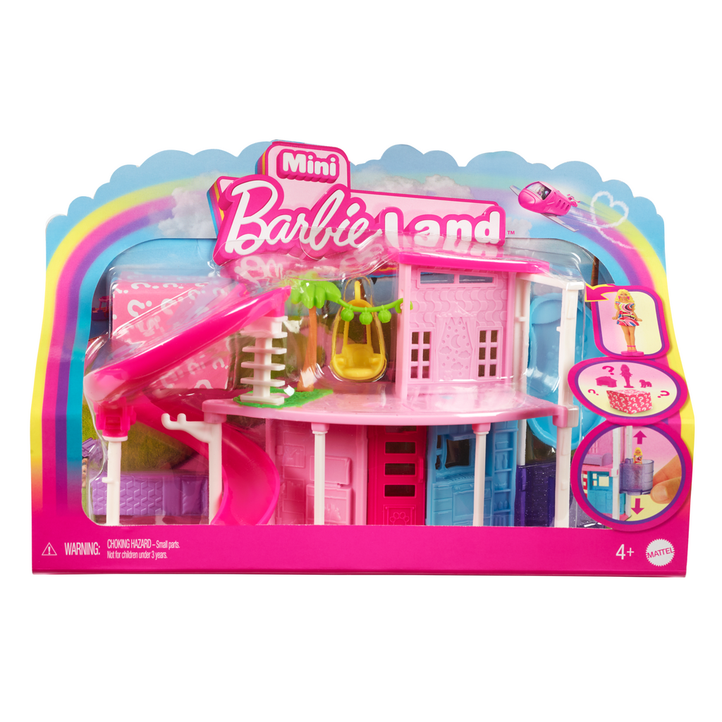 Σετ Παιχνιδιού Mini Barbieland Σπίτια (3 Σχέδια) Με Κουκλίτσα 3,8 Εκ., Έπιπλα & Αξεσουάρ (Τα Σχέδια Μπορεί Να Διαφέρουν)