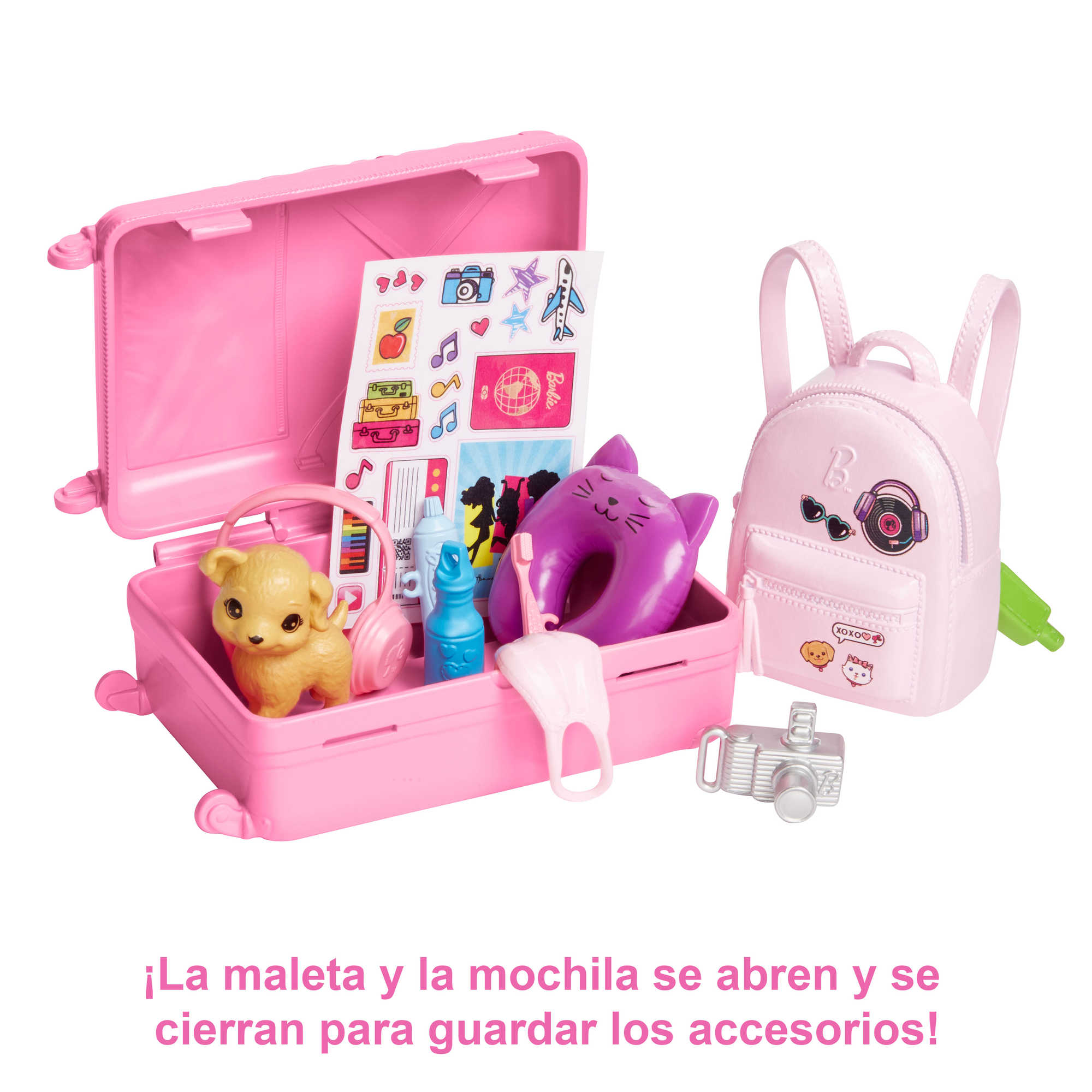 Barbie Viajera Muñeca Con Maleta Y Accesorios +3 Años