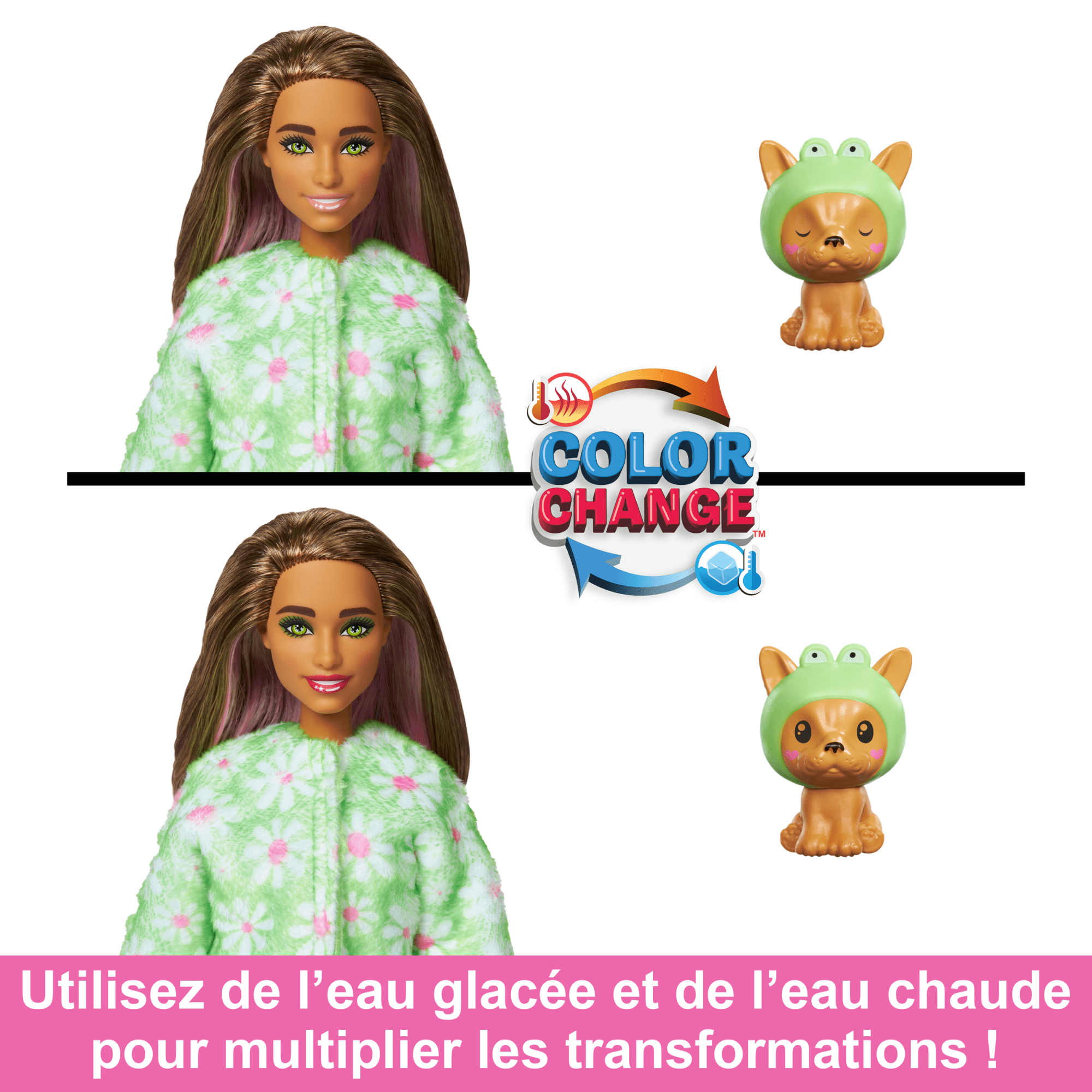 Barbie-Cutie Reveal-Poupée Sur Le Thème Des Costumes, Chiot Grenouille
