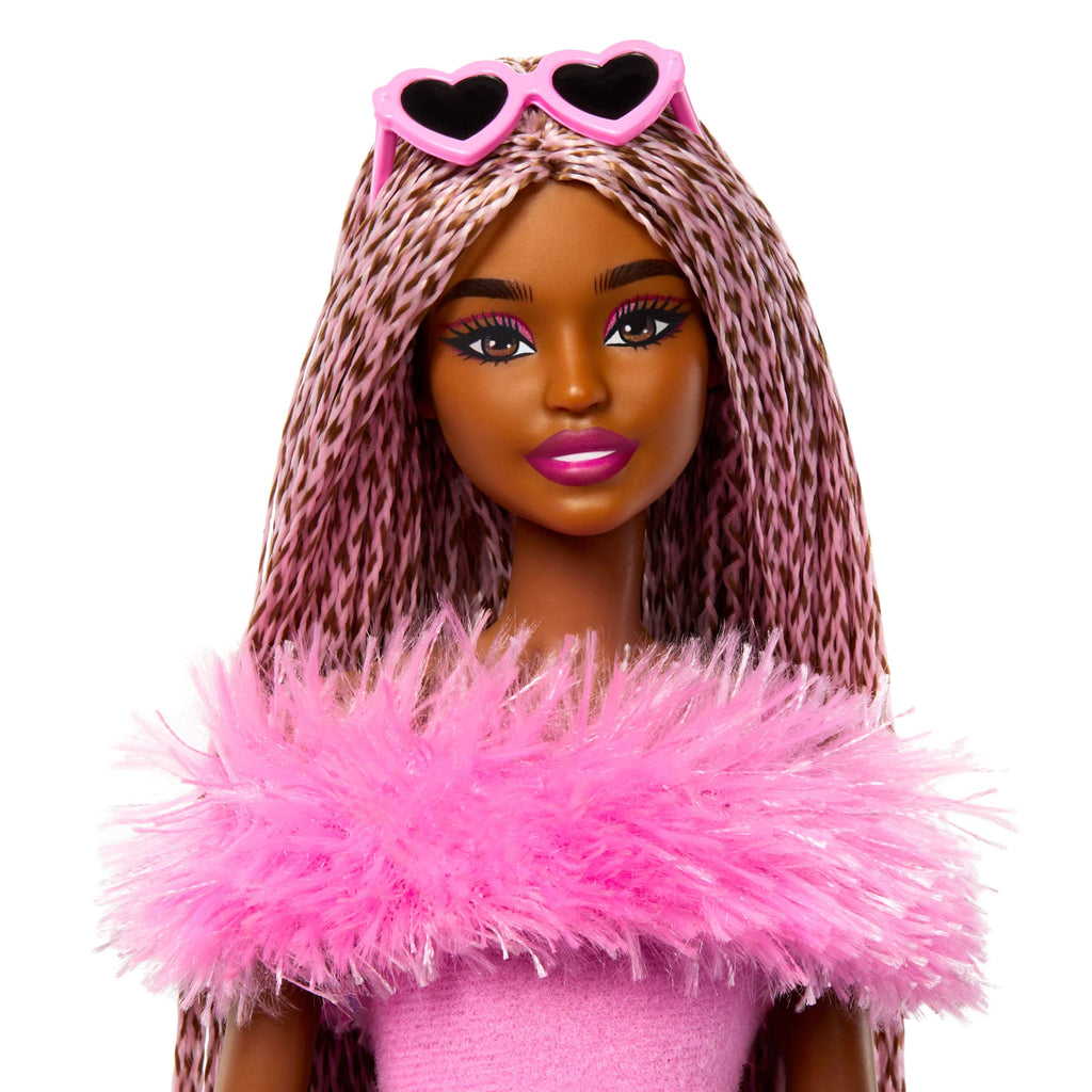 Barbie-Deluxe Style-Poupée Barbie À Combinaison Rose Tissu Doux